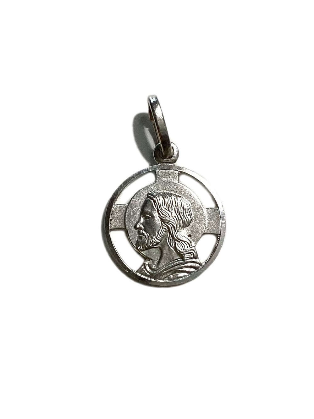 Vior Italian Sterling Silver Jesus Christ Medal/Charm